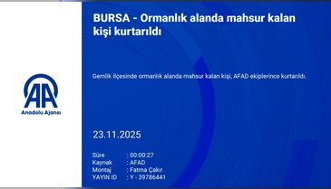 Bursa'da ormanlık alanda mahsur kaldı! İmdadına AFAD ekipleri yetişti...