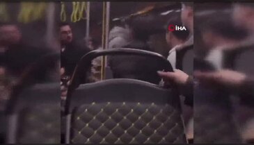 Bursa'da otobüste yumruk havada uçuştu!
