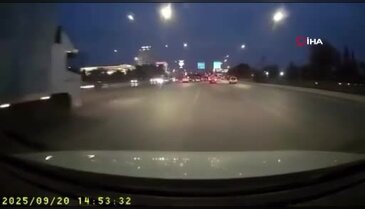 Otomobiliyle makas atarken kaza yaptı: O anlar araç kamerasında