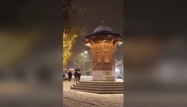 Bursa'nın Balkanlardaki kardeş şehrine kış erken geldi! Eşsiz görüntüler...