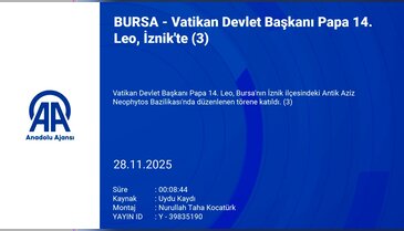 Papa 14. Leo İznik'te!