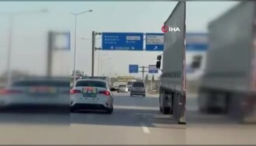 Bursa'da ehliyetsiz tır sürücüsü polisi peşine taktı! Silahı görünce tavrı değişti...