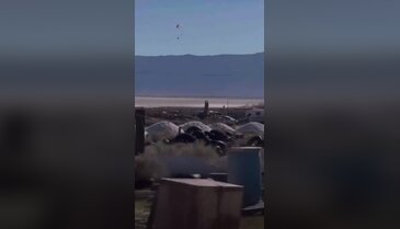 ABD'de F-16 savaş uçağı düştü! O anlar kamerada...