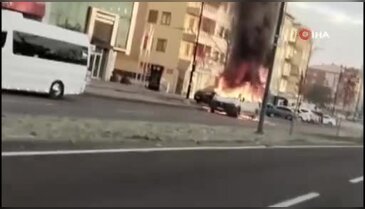 Servisi küle dönerken çaresizce izledi...