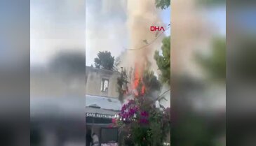 Restoranda korkutan yangın!