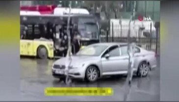 İETT durağında gündüz vakti havaya ateş açan şüpheli yakalandı