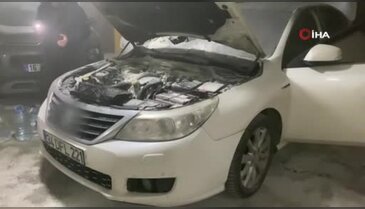 Bursa'da kapalı otoparkta araç yangını! Site sakinleri büyük panik yaşadı...