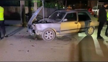 Bursa'da kavşakta trafik kazası!