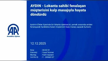 Lokanta sahibi fenalaşan müşterisini kalp masajıyla hayata döndürdü