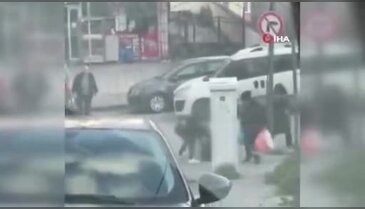 Çocukların kavgası kamerada