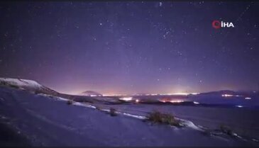 Geminid meteorları kartpostallık görüntü oluşturdu