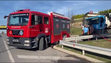 Bursa'da yük taşıyan minibüs alevlere teslim oldu!