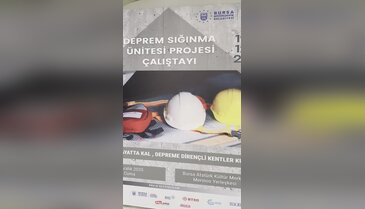 Bursa'da afetlere karşı hayati proje!