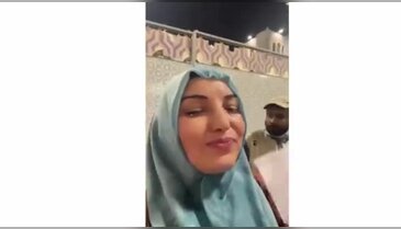 Umreden tepki çeken görüntü!