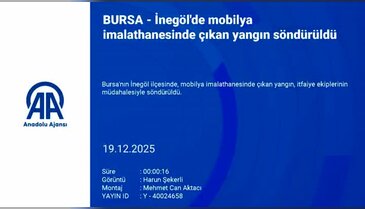 Bursa'da imalathanede çıkan yangın söndürüldü