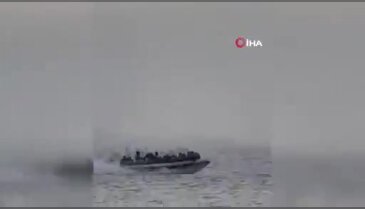 Çeşme açıklarında mülteci hareketliliği: Sahil Güvenlik böyle takip etti