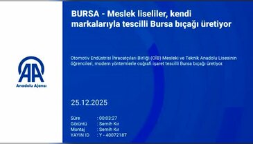 Genç ustalar: Bursa bıçağı okul atölyesinde yeniden doğdu!