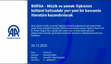 Bursa'da yemek, müzik ve hafıza aynı sofrada buluştu