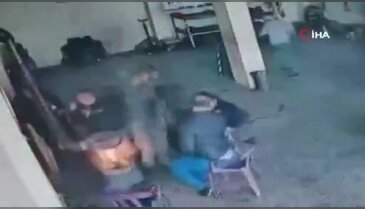 Sobaya dökülen mazot bomba gibi patladı, çırak yaralandı