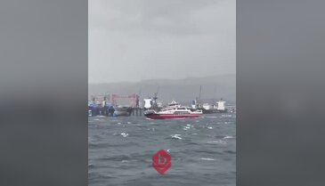 Marmara Denizi'nde panik anları! Feribotlar güçlükle ilerledi...