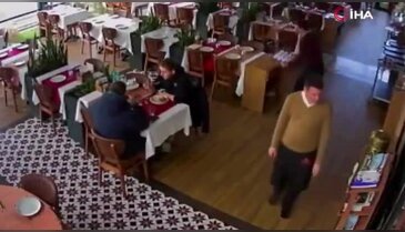 Ünlü sanatçı kullandığı araçla restorana daldı