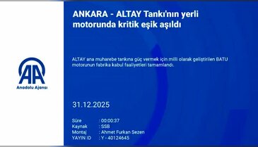ALTAY tankı için kritik gelişme! Yerli motor testleri başarıyla geçti...