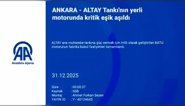 ALTAY tankı için kritik gelişme! Yerli motor testleri başarıyla geçti...