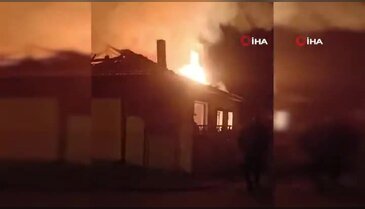 Bursa'da yılbaşı gecesi korku dolu anlar: Ev alevlere teslim oldu