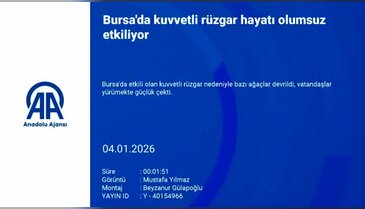 Bursa semalarında dikkat çeken görüntü!
