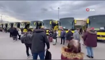 Bursa Terminali'nde yılbaşı dönüş yoğunluğu!