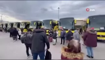 Bursa Terminali'nde yılbaşı dönüş yoğunluğu!