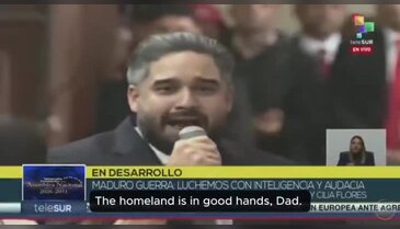 Maduro'nun oğlunun duygusal anları! Gözyaşlarını tutamadı...