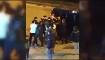 Asker eğlencesinde yumruklar havada uçuştu