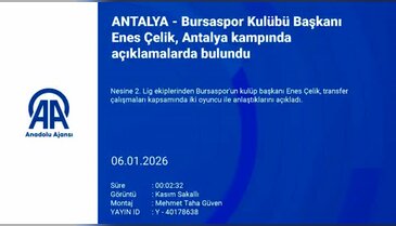 Bursaspor Başkanı Enes Çelik'ten transfer müjdesi! "Birkaç gün içerisinde açıklayacağız"