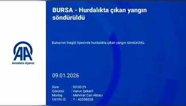 Bursa'da hurdalıkta yangın çıktı!
