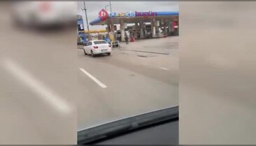 Bursa'da yürekler ağıza geldi! Motosiklet...
