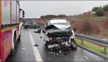 12 araçlı zincirleme kazada can pazarı yaşandı! Ölü ve yaralılar var...