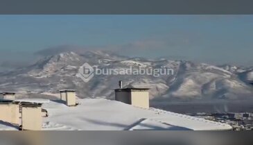 Bursa'da yangın yeri şimdi beyaz örtü altında! Katırlı Dağı'ndan duygulandıran görüntüler...
