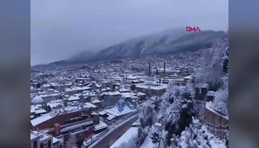 Bursa'nın bu sabahki güzelliğine bir de tepeden bakın!