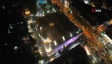 Bursalılar Miraç Kandili'nde Ulu Cami'ye akın etti