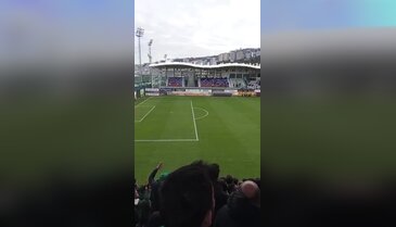 Bursaspor taraftarları deplasman tribününü doldurdu!