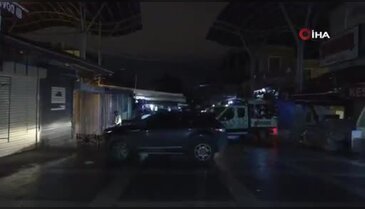 Bursa'da Tarihi Çarşı ve Hanlar Bölgesinde gece mesaisi