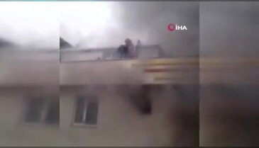 5 katlı bina alev alev yandı! 12 kişi...
