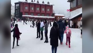 Uludağ hafta sonu adeta akına uğradı!