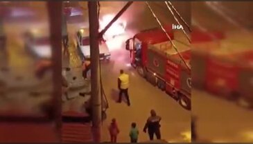 Bursa'da seyir halindeki araç bir anda alev topuna döndü!