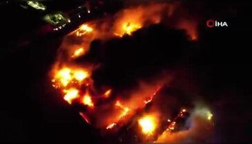 Bursa'da gece saatlerinde fabrika yangını! Çok sayıda ekip sevk edildi...