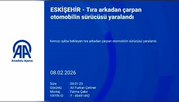 Bursa plakalı araç tıra çarptı