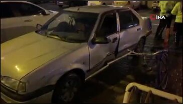 Bursa'da korku dolu anlar! Kontrolden çıkan araç yayalara çarptı...