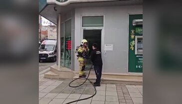 Bursa'da bir bankada korku dolu anlar!