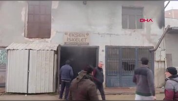 Bursa'da imalathanede panik: Sobayı tutuşturmak isterken...